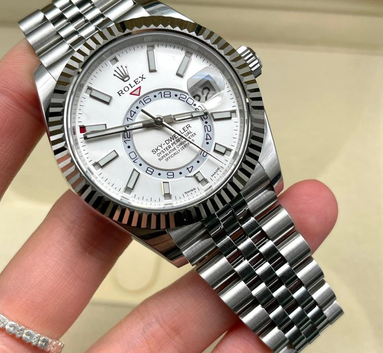 Rolex Sky-dweller 2021 Model Jubilee White Dial