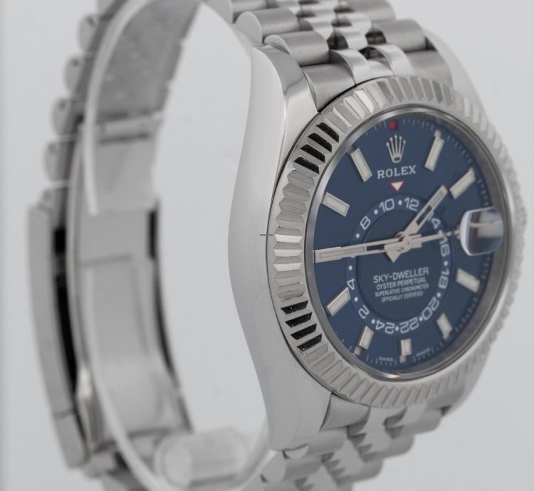 Rolex Sky-dweller 2022 New Papers Rolex Sky-dweller Blue Jubilee 18k 42mm Steel 326934 Box