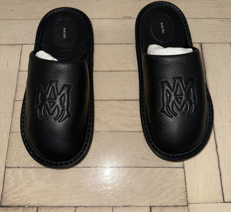 Amiri Lux Leather Slipper