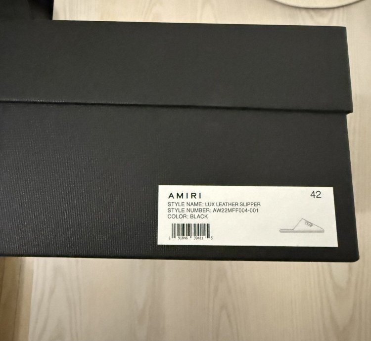 Amiri Lux Leather Slipper