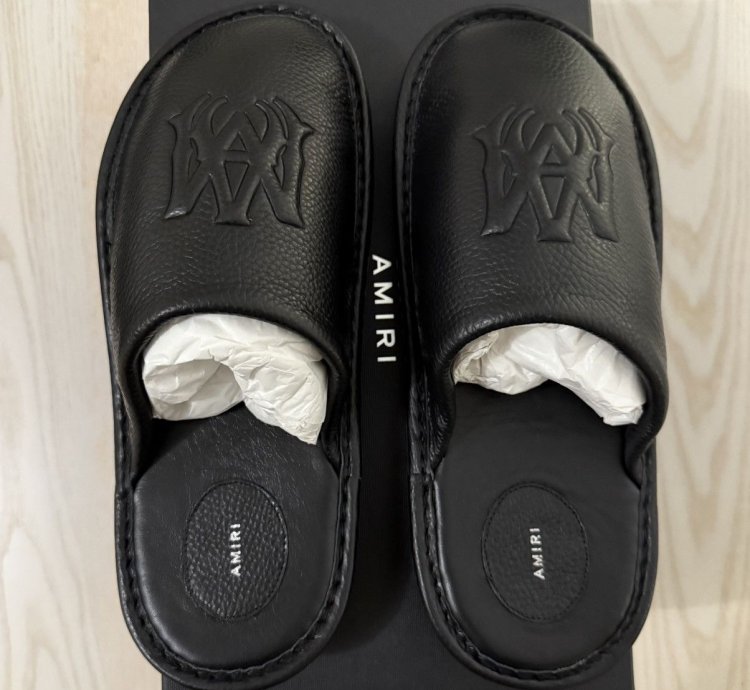 Amiri Lux Leather Slipper