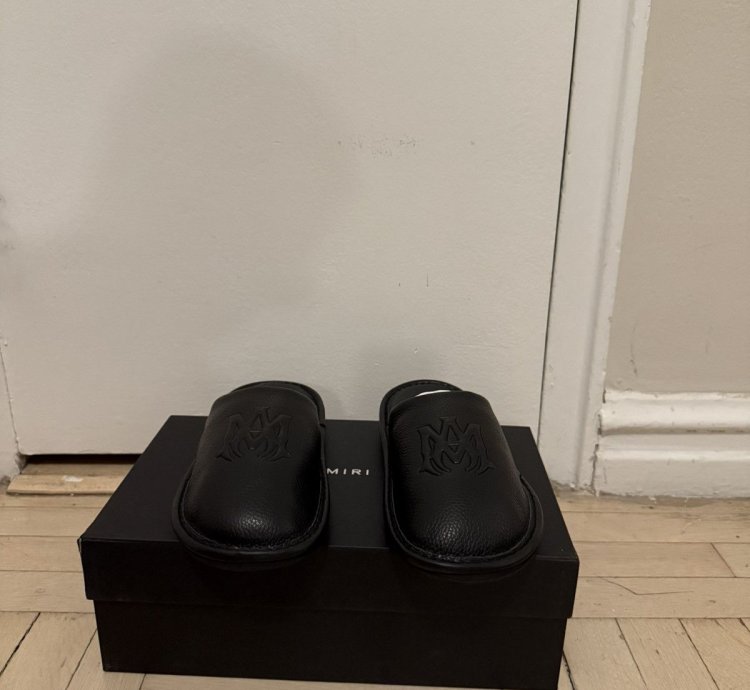 Amiri Lux Leather Slipper