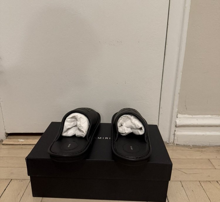 Amiri Lux Leather Slipper