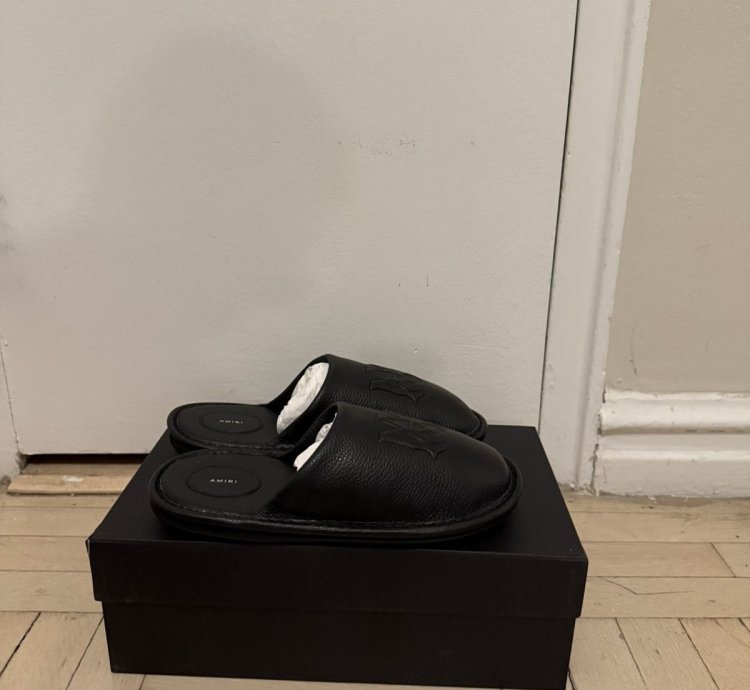 Amiri Lux Leather Slipper