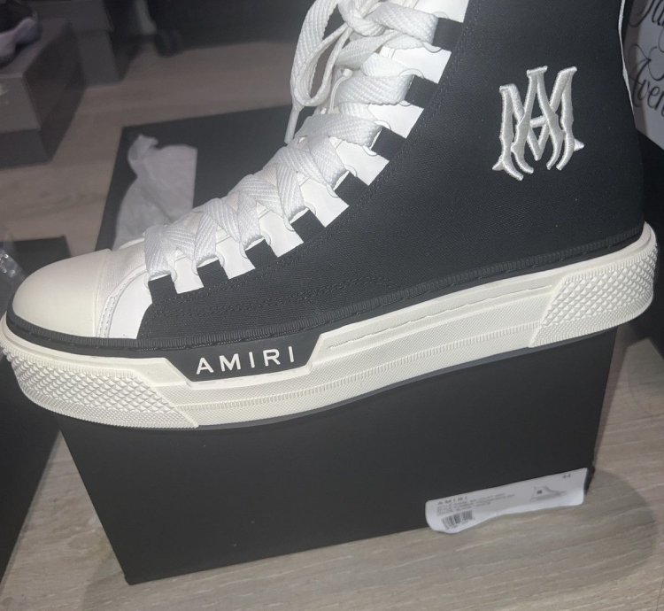 Amiri Ma Logo Court High Sneakers