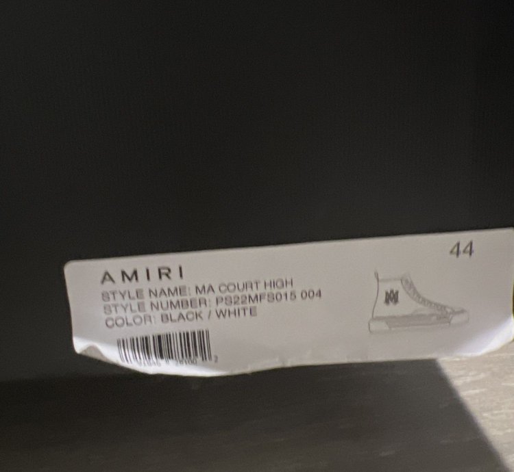Amiri Ma Logo Court High Sneakers