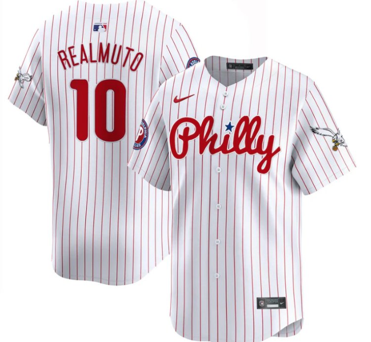 Jtrealmuto Jersey 10 Phillies And Eagles Vapor Premier Limited Stitched Pinstripe