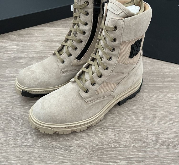Amiri Ma Logo Military Combat Boot