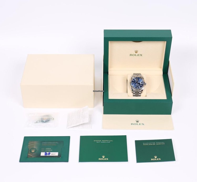 Rolex Sky-dweller 2022 Sky-dweller Blue Dial Jubilee 326934 new Full Set