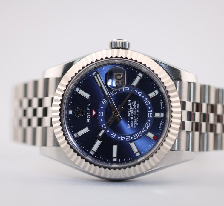 Rolex Sky-dweller 2022 Skydweller Stainless Steel Blue Jubilee 326934