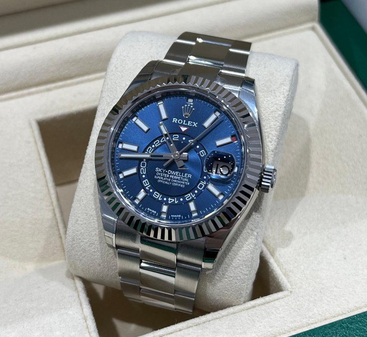 Rolex Sky-dweller 2023 Rolex Sky-dweller Blue Dial 326934 Unworn Box Papers 326934