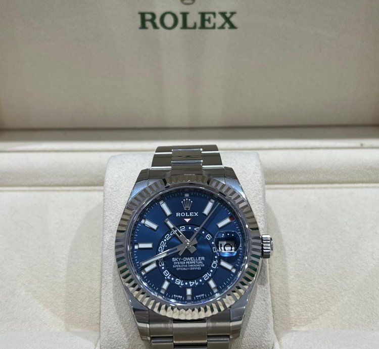 Rolex Sky-dweller 2023 Rolex Sky-dweller Blue Dial 326934 Unworn Box Papers 326934