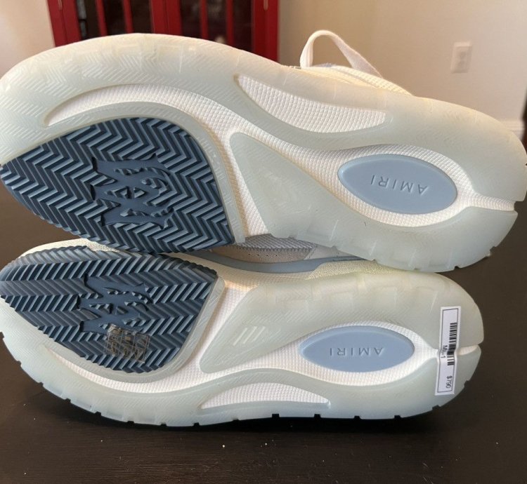 Amiri Ma-1 In White And Blue Size 9 Msrp 790