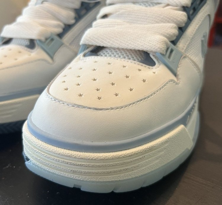 Amiri Ma-1 In White And Blue Size 9 Msrp 790