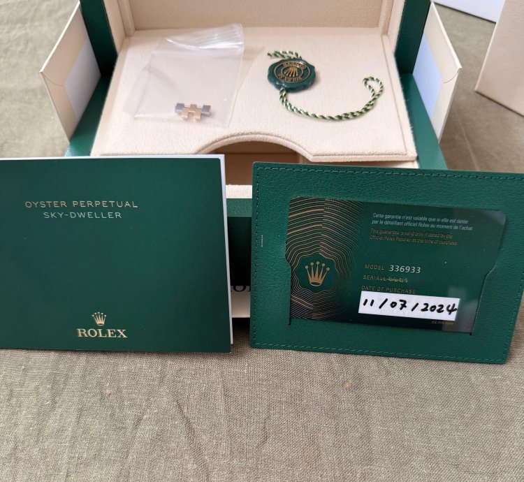 Rolex Sky-dweller 2024 Like New Unworn Champagne Dial 336933