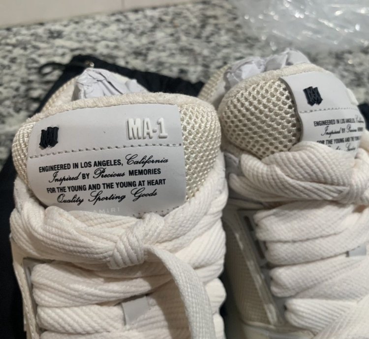 Amiri Ma-1 Off White Sneakers sz 7 Mens