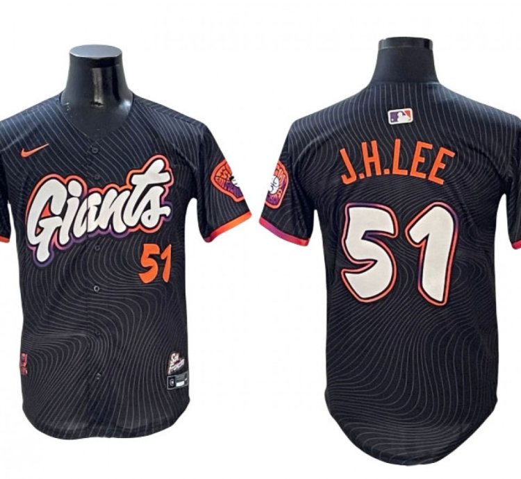 San Francisco Giants 51 Jung Hoo Lee Black 2025 City Connect Limited Jersey
