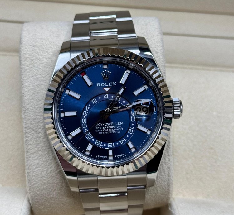 Rolex Sky-dweller 2024 Sky-dweller Blue Dial Unworn 336934 Box And Papers
