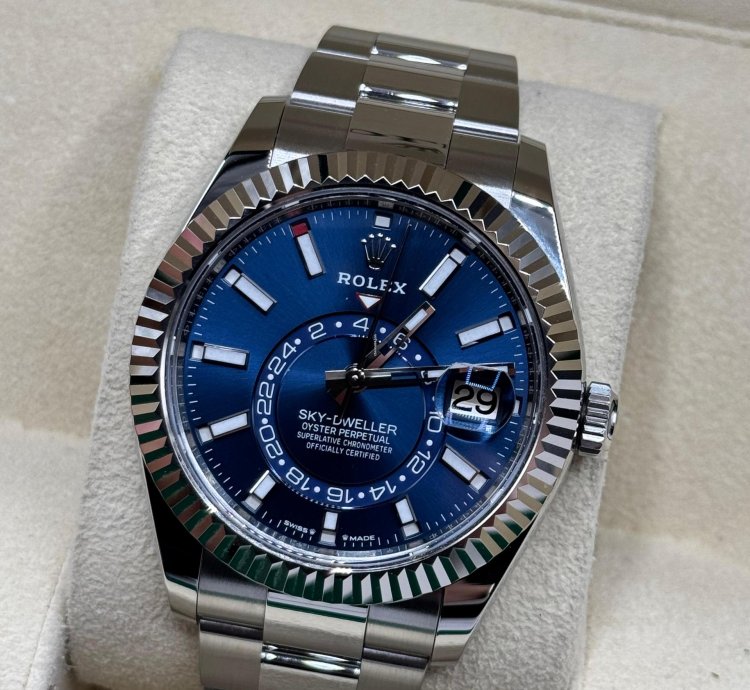 Rolex Sky-dweller 2024 Sky-dweller Blue Dial Unworn 336934 Box And Papers