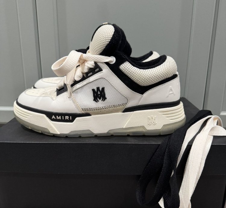Amiri Ma-1 White And Black Sneaker