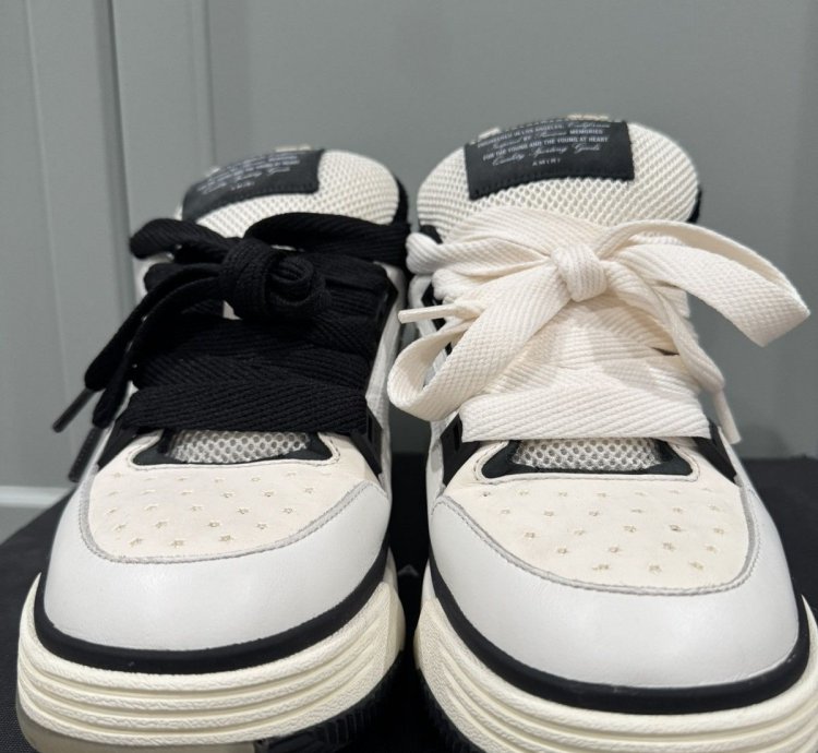 Amiri Ma-1 White And Black Sneaker