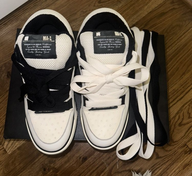Amiri Ma-1 White And Black Sneaker