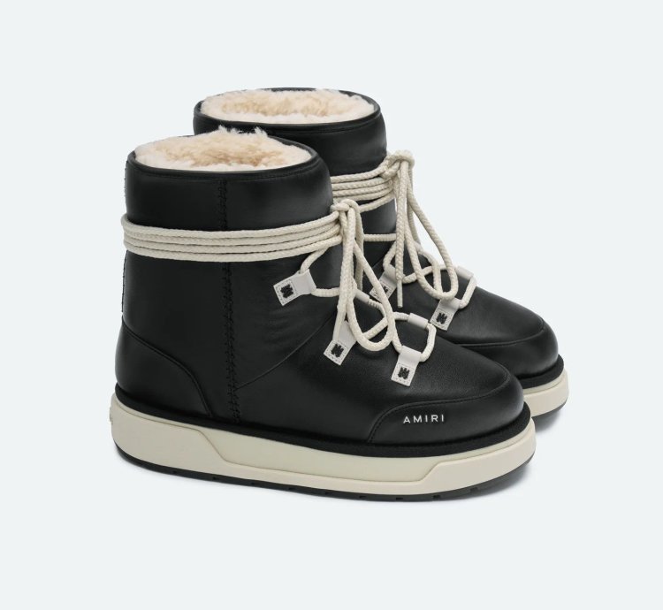 Amiri Malibu Hi Black Boots Size 43 New