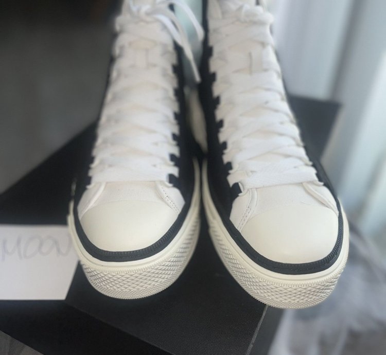 Amiri Men Black Court High-top Sneakers