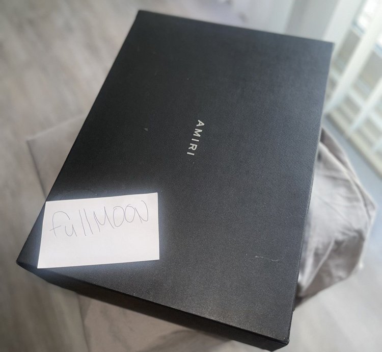 Amiri Men Black Court High-top Sneakers