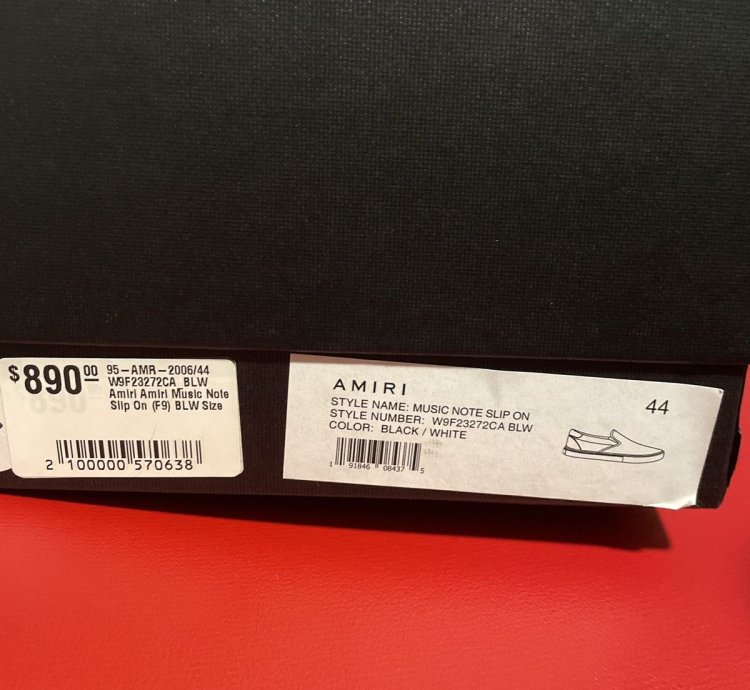 Amiri Music Note Slip On - Rare