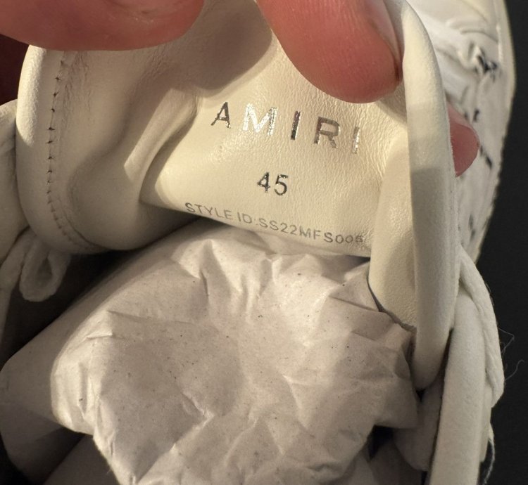 Amiri Old English Court High White Black