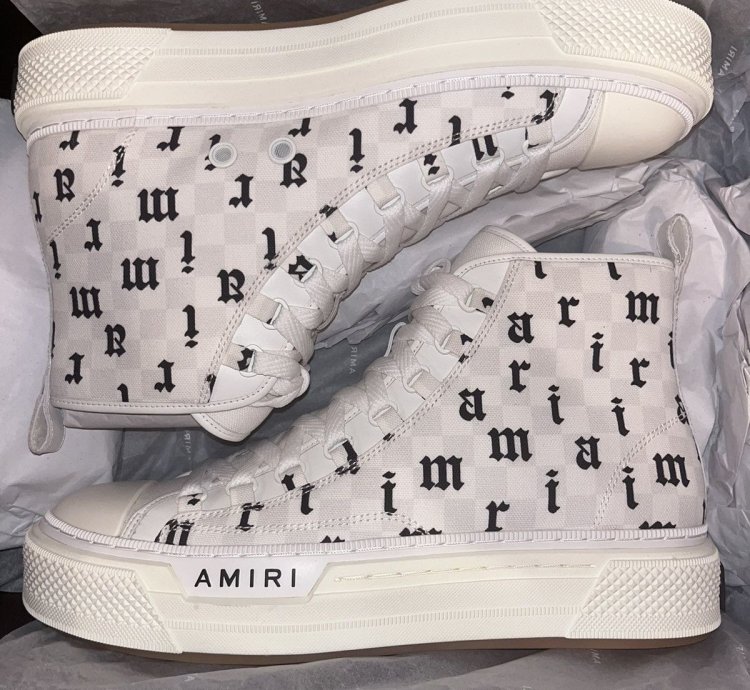Amiri Old English Court High-top Sneaker