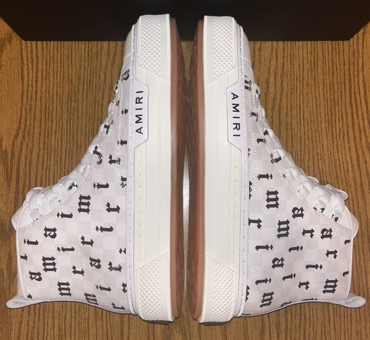 Amiri Old English Court High-top Sneaker