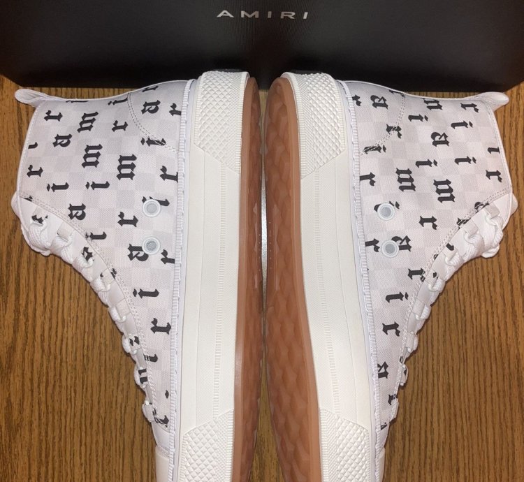 Amiri Old English Court High-top Sneaker