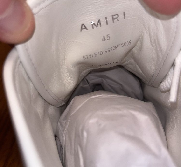 Amiri Old English Court High-top Sneaker