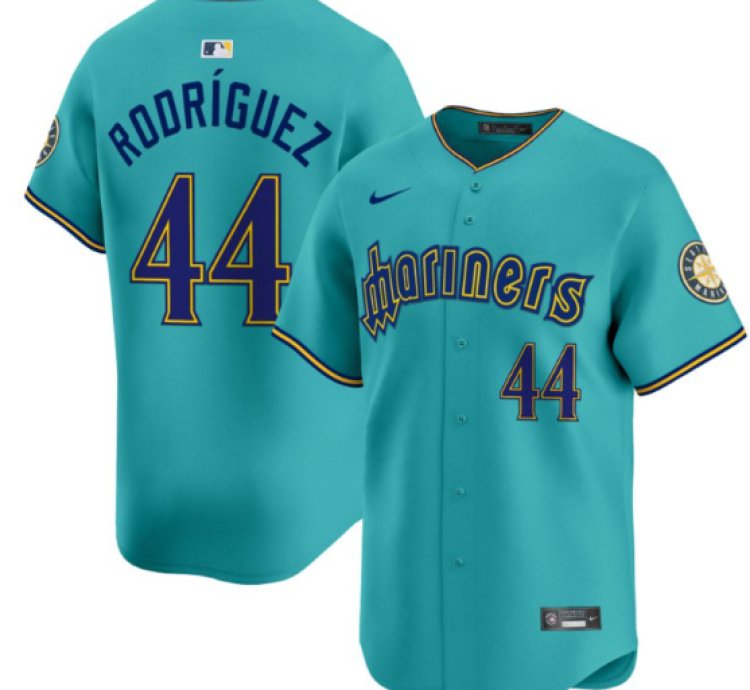 Julio Rodríguez Jersey 44 Seattle Mariners 2025 Vapor Premier Limited Stitched Aqua