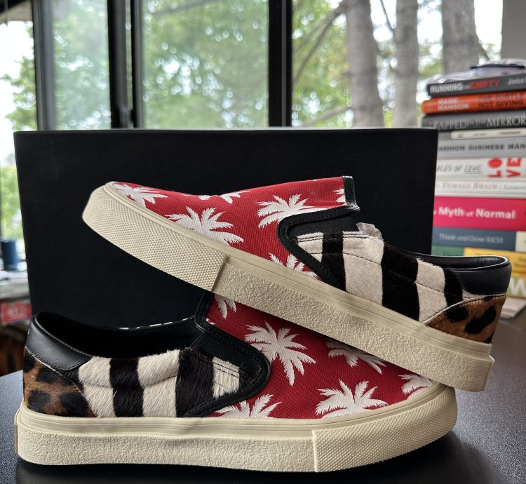 Amiri Patchwork Palm Slip-on Sneakers