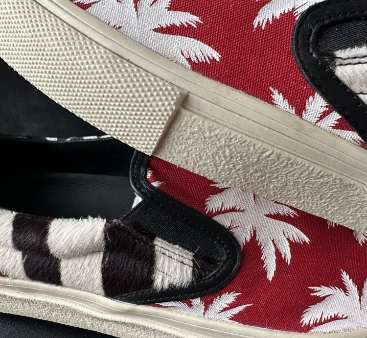 Amiri Patchwork Palm Slip-on Sneakers