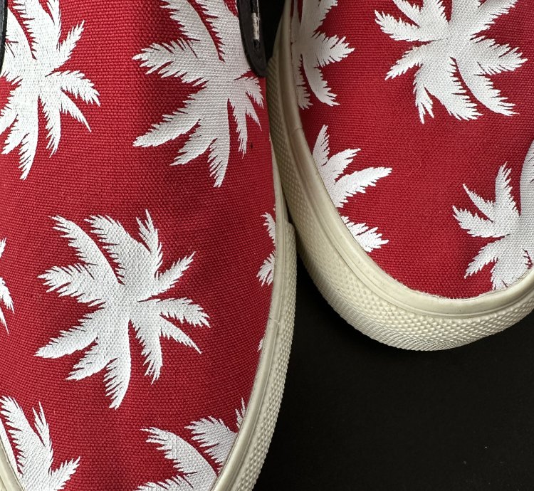 Amiri Patchwork Palm Slip-on Sneakers