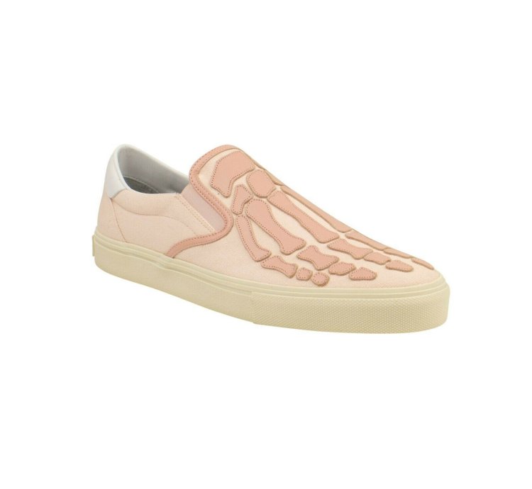 Amiri Pink Skeleton Slip-ons Size 42