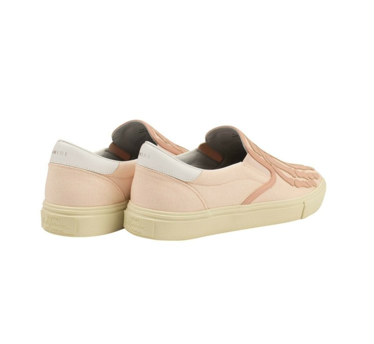 Amiri Pink Skeleton Slip-ons Size 42
