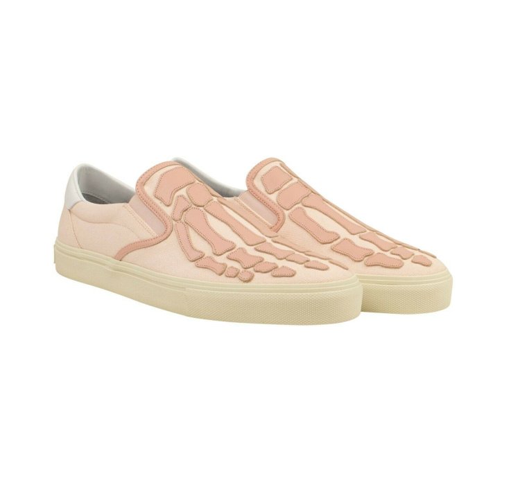 Amiri Pink Skeleton Slip-ons Size 42