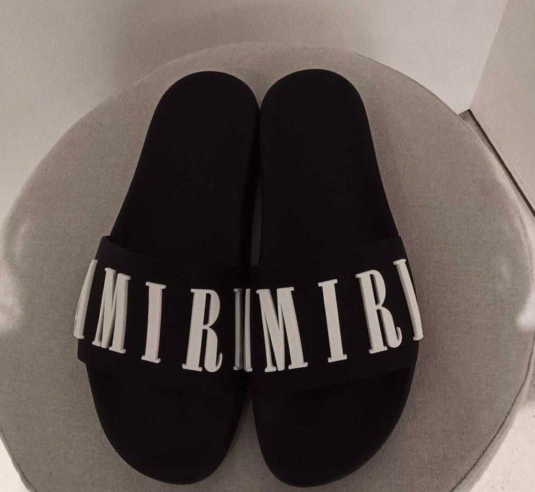 Amiri Poolslide Black
