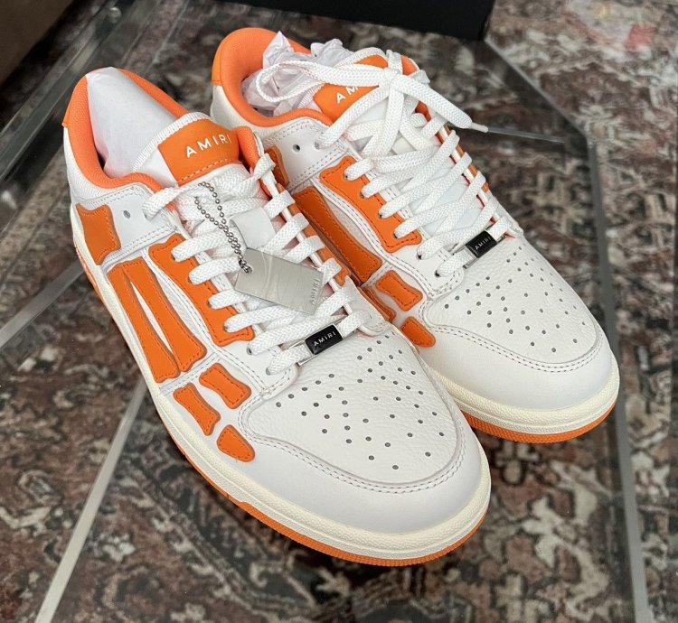 Amiri Skel Bone Low Top Sneakers