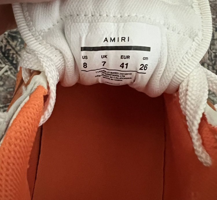 Amiri Skel Bone Low Top Sneakers