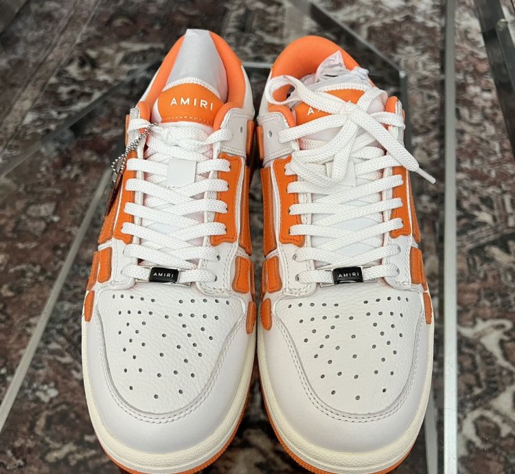 Amiri Skel Bone Low Top Sneakers