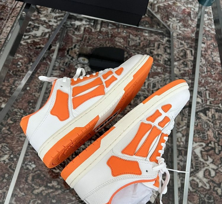 Amiri Skel Bone Low Top Sneakers