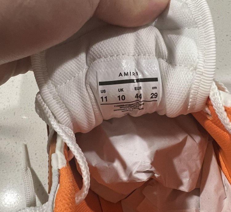 Amiri Skel Bone Low Top Sneakers
