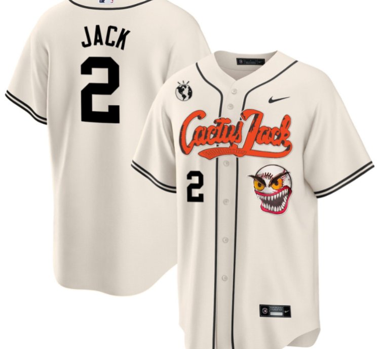 Jack 2 Houston Astros Cactus Jack Cream Jersey