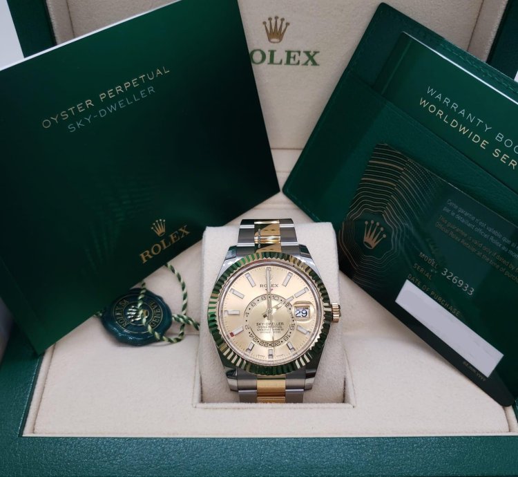 Rolex Sky-dweller 326933 Champagne Oyster - New 2023